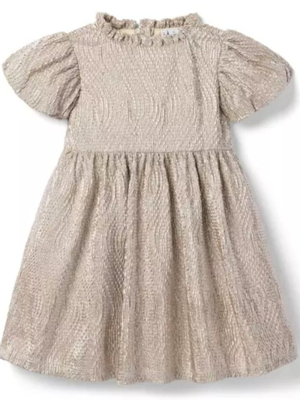 Janie and Jack Metallic Gold -- The Golden Glow Dress
